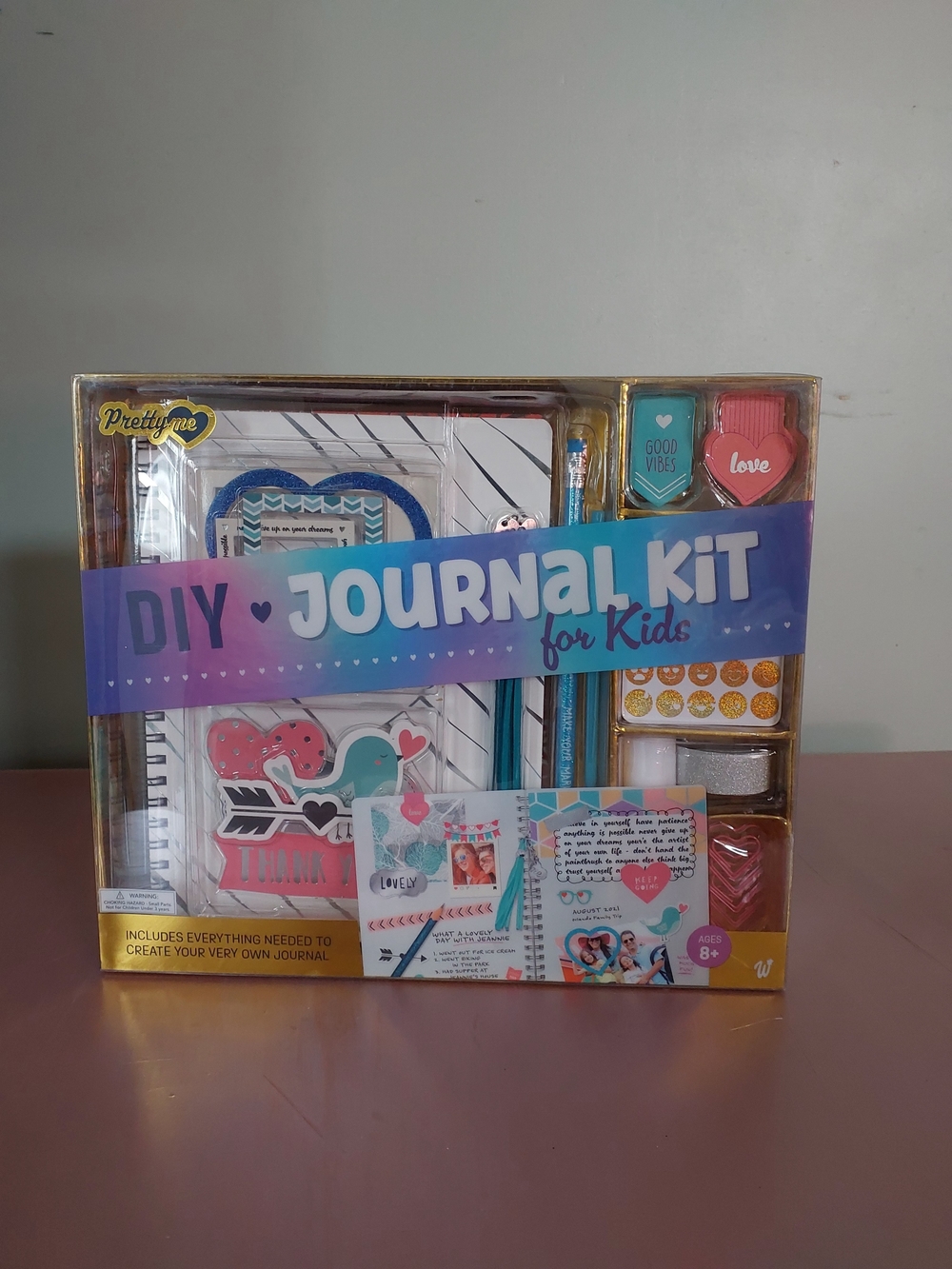 DIY Journal Kit for Kids - Pastel Teal & Pink